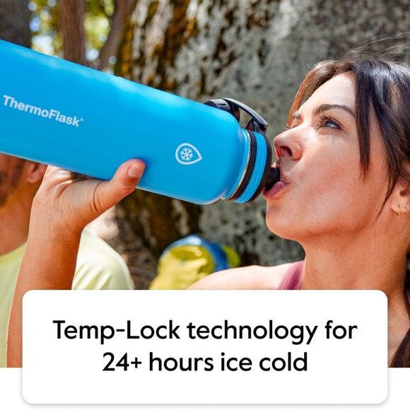 Bottle with Spout Lid - Stainless Steel Water Bottles with Double-Wall Insulatio - Picture 3 of 9